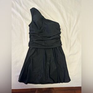 J crew black one should swimsuit dress